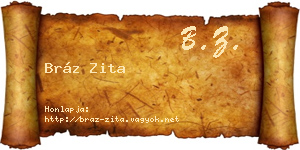 Bráz Zita névjegykártya