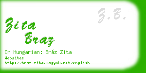 zita braz business card