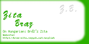 zita braz business card